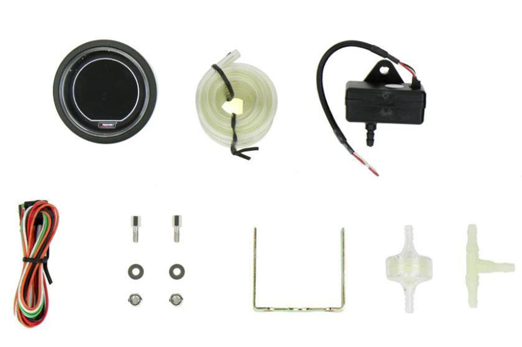 PROSPORT GAUGES 216EVOWGBO.PSI Gauge EVO Boost w/Sender White / Green