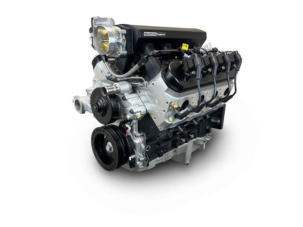 BluePrint Engines PSLS37650CTF 376CI GM LS Compatible Base Dressed -EFI for Select Chevrolet B60, Chevrolet B7, Chevrolet Bel Air, Chevrolet Biscayne, Chevrolet Brookwood, Chevrolet C50, Chevrolet C60, Chevrolet C60 Kodiak, Chevrolet C6500 Kodiak,