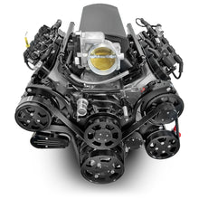 Load image into Gallery viewer, BluePrint Engines PSLS37651CTFKB 376CI GM LS Compatible Deluxe Dressed -EFI -Black Kit for Select Chevrolet B60, Chevrolet B7, Chevrolet Bel Air, Chevrolet Biscayne, Chevrolet Brookwood, Chevrolet C50, Chevrolet C60, Chevrolet C60 Kodiak, Chevrolet C6500