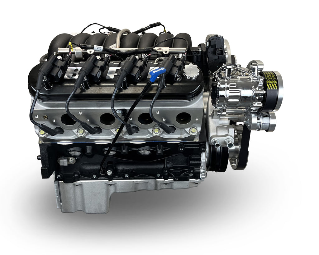 BluePrint Engines PSLS4273CTFK 427CI GM LS Compatible Deluxe Dressed -EFI -Polished Kit for Select Chevrolet B60, Chevrolet B7, Chevrolet Bel Air, Chevrolet Biscayne, Chevrolet Brookwood, Chevrolet C50, Chevrolet C60, Chevrolet C60 Kodiak, Chevrolet