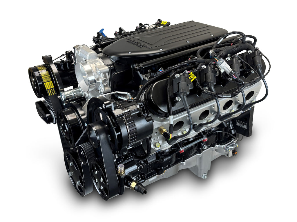 BluePrint Engines PSLS42781CTFKB 427CI GM LS Compatible Deluxe Dressed -EFI -Black Kit for Select Chevrolet B60, Chevrolet B7, Chevrolet Bel Air, Chevrolet Biscayne, Chevrolet Brookwood, Chevrolet C50, Chevrolet C60, Chevrolet C60 Kodiak, Chevrolet C6500