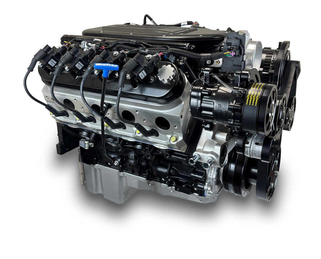 BluePrint Engines PSLS42781CTFKB 427CI GM LS Compatible Deluxe Dressed -EFI -Black Kit for Select Chevrolet B60, Chevrolet B7, Chevrolet Bel Air, Chevrolet Biscayne, Chevrolet Brookwood, Chevrolet C50, Chevrolet C60, Chevrolet C60 Kodiak, Chevrolet C6500