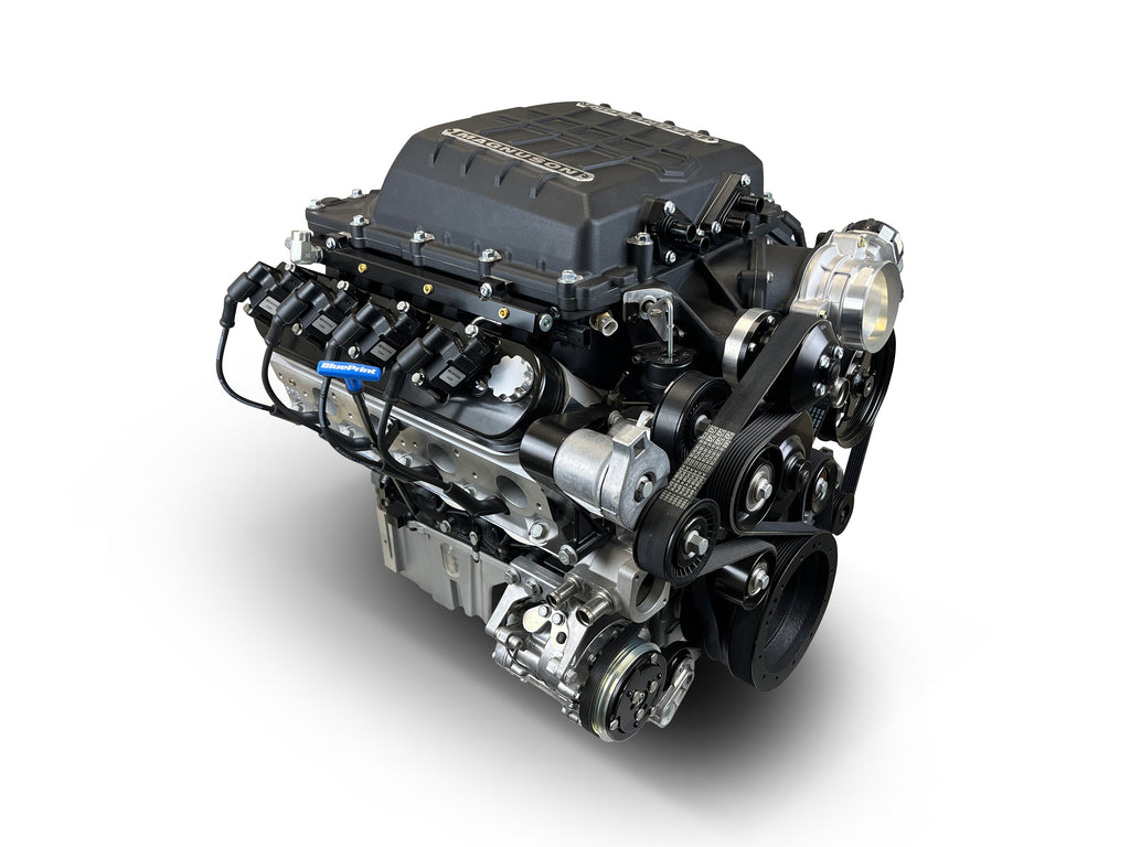 BluePrint Engines PSLS4279SCTKB 376CI GM LS Compatible Deluxe Dressed -Supercharged -Black Kit for Select Chevrolet B60, Chevrolet B7, Chevrolet Bel Air, Chevrolet Biscayne, Chevrolet Brookwood, Chevrolet C50, Chevrolet C60, Chevrolet C60 Kodiak,