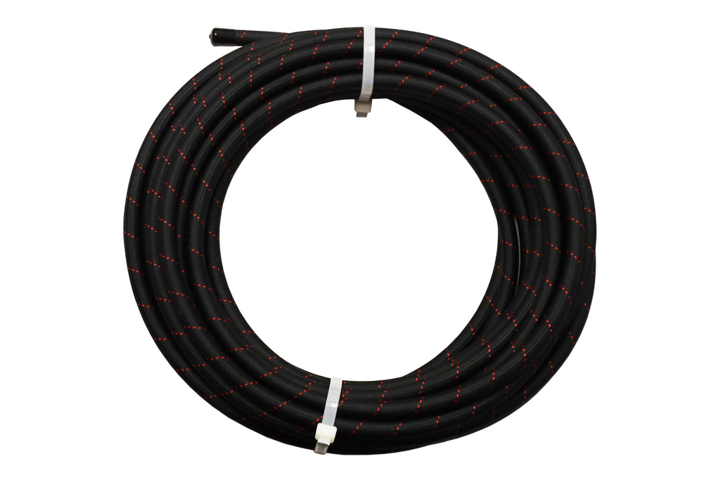 FiTech Fuel Injection 51006 Go Fuel AN-6 PTFE Black Stainless Steel 20 Ft Hose Kit