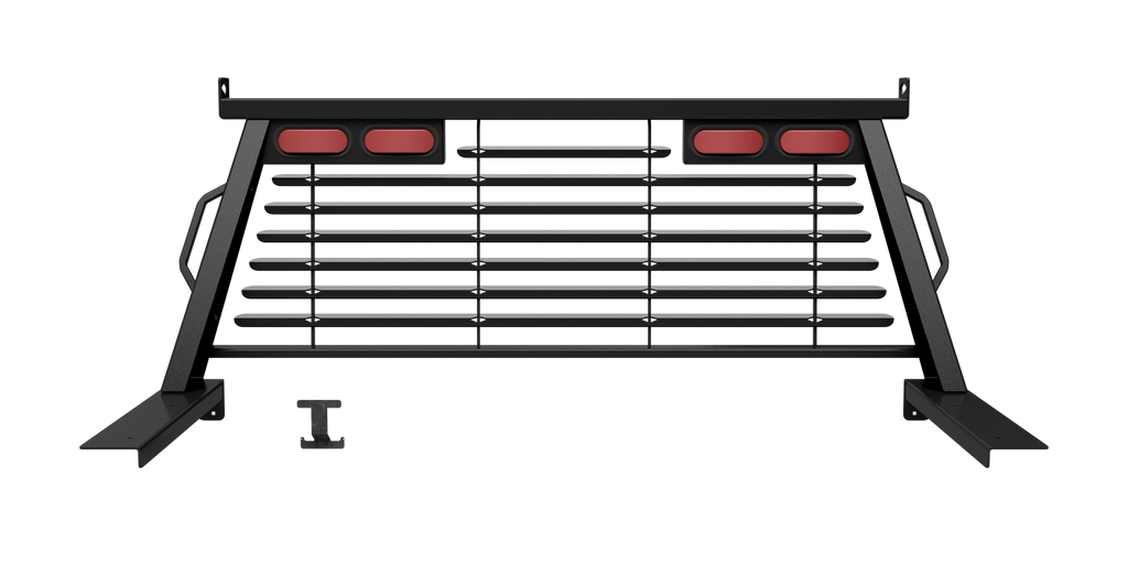 B&W Trailer Hitches PUCP7500BA B&W Custom Headache Rack w/ LED Brake, Turn, Tail Lights for Ford Trucks - Truck Part Superstore