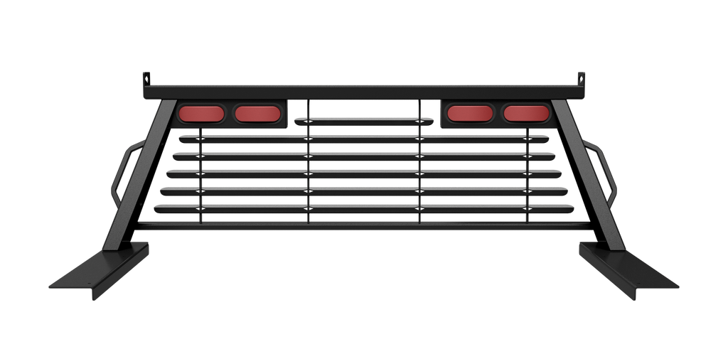 B&W Trailer Hitches PUCP7501BA B&W Custom Headache Rack w/ LED Brake, Turn, Tail Lights for Ford Trucks - Truck Part Superstore