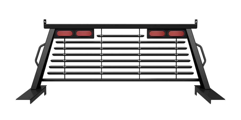 B&W Trailer Hitches PUCP7502BA B&W Custom Headache Rack w/ LED Brake, Turn, Tail Lights for Ford Trucks - Truck Part Superstore