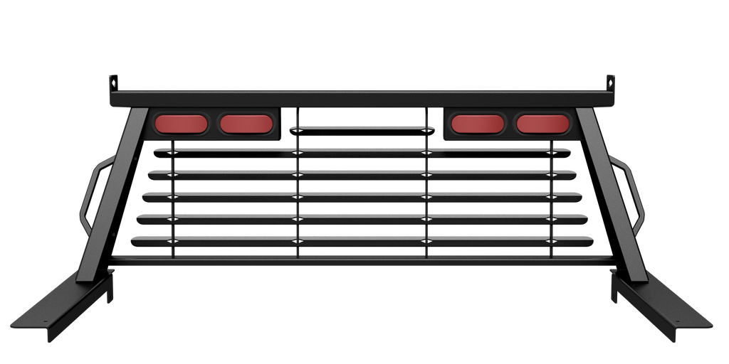 B&W Trailer Hitches PUCP7503BA B&W Custom Headache Rack w/ LED Brake, Turn, Tail Lights for Ford Trucks - Truck Part Superstore