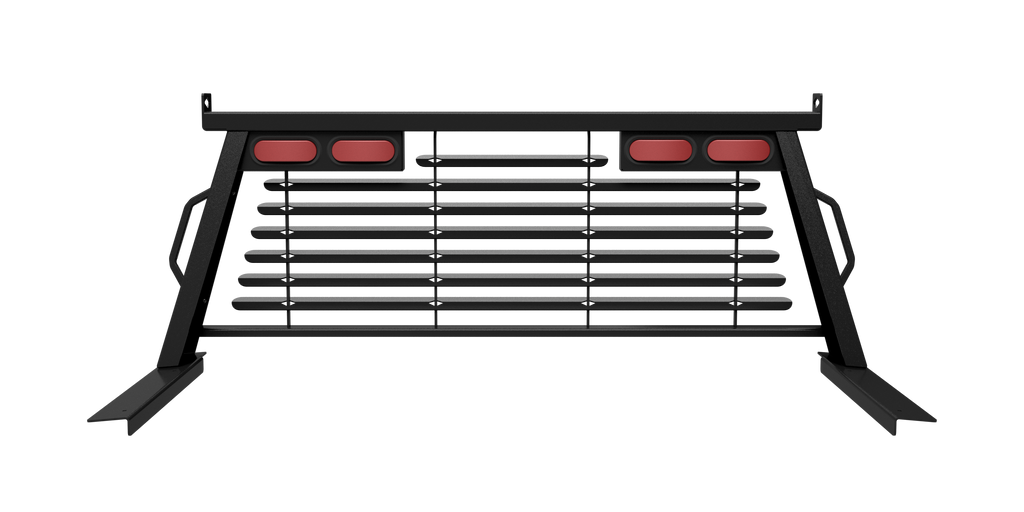 B&W Trailer Hitches PUCP7520BA B&W Custom Headache Rack w/ LED Brake, Turn, Tail Lights for Dodge Trucks - Truck Part Superstore