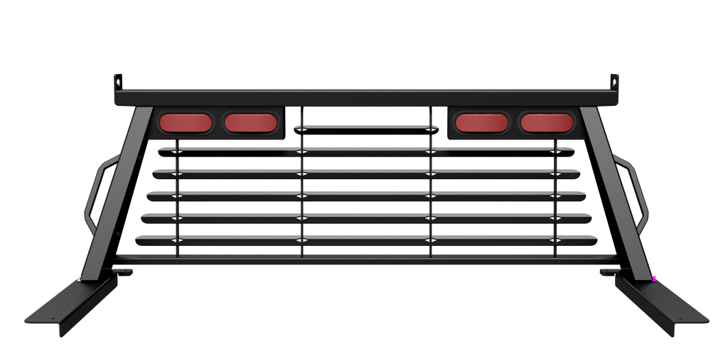 B&W Trailer Hitches PUCP7523BA B&W Custom Headache Rack w/ LED Brake, Turn, Tail Lights for Ford Trucks - Truck Part Superstore