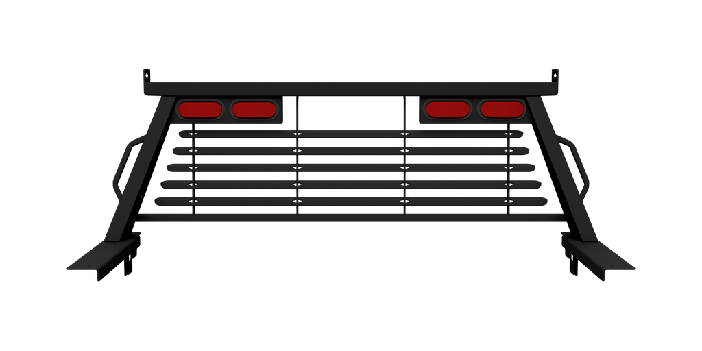 B&W Trailer Hitches PUCP7542BA B&W Custom Headache Rack w/ LED Brake, Turn, Tail Lights for Chevy Trucks - Truck Part Superstore