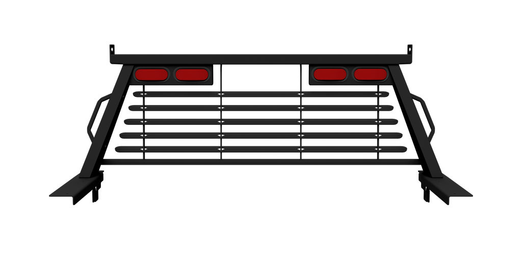 B&W Trailer Hitches PUCP7543BA B&W Custom Headache Rack w/ LED Brake, Turn, Tail Lights for Chevy Trucks - Truck Part Superstore