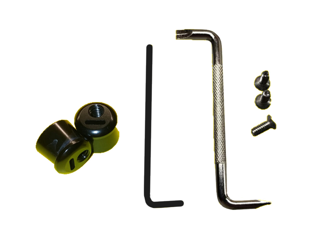 PULSE RACING INNOVATIONS LTP001BK Tear Off Post Black Lockdown w/Tools