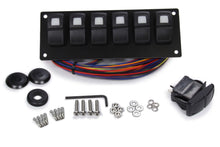 Load image into Gallery viewer, PAINLESS WIRING 58104 Track Rocker 6 Switch Pa nel Dash Mount