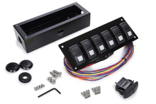 Load image into Gallery viewer, PAINLESS WIRING 58106 Track Rocker 6 Switch Pa nel Flange Mount