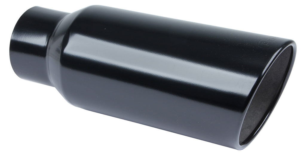 PYPES PERFORMANCE EXHAUST EVT507B Exhaust Tip 5in x 7in 18in Rolled Blk Weld-on
