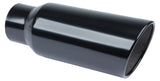 PYPES PERFORMANCE EXHAUST EVT507B Exhaust Tip 5in x 7in 18in Rolled Blk Weld-on