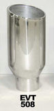 PYPES PERFORMANCE EXHAUST EVT508 Exhaust Tip 5in x 8in x 18in Rolled Pol. Weld-on
