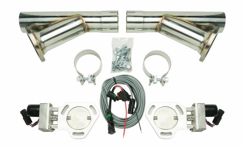 PYPES PERFORMANCE EXHAUST HVE10K Exhaust Cutout Kit Dual w/YPipe 2.5in Pair