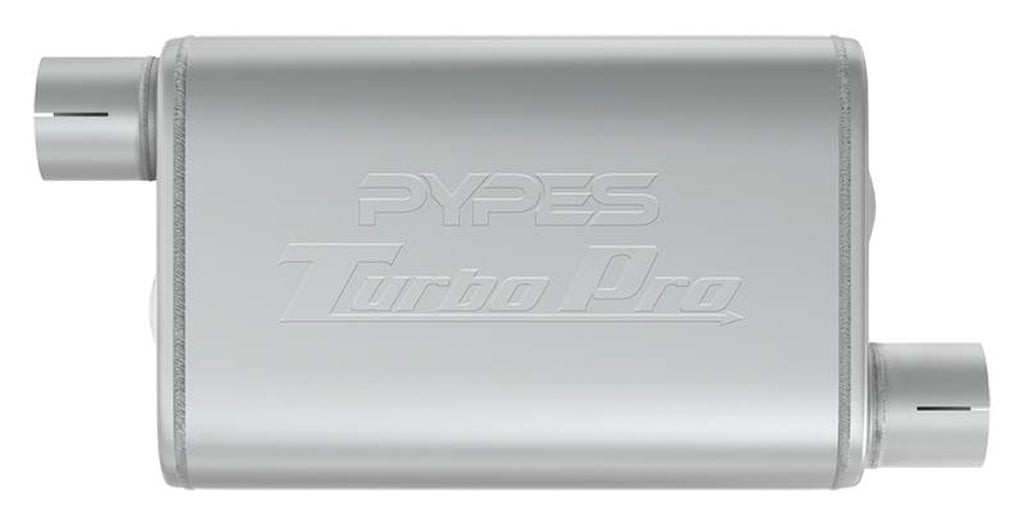PYPES PERFORMANCE EXHAUST MVT10 Turbo Pro Muffler 2.5in Offset In/Out