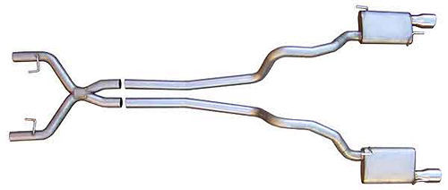 PYPES PERFORMANCE EXHAUST SFM68 05-10 Mustang 4.0L 2.5in Cat Back Exhaust System