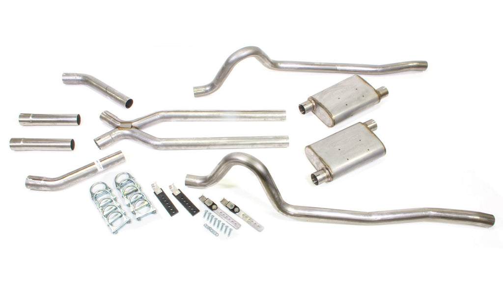 PYPES PERFORMANCE EXHAUST SMA10S 67-74 Mopar A-Body 2.5in V8 Exhaust System w/XPip