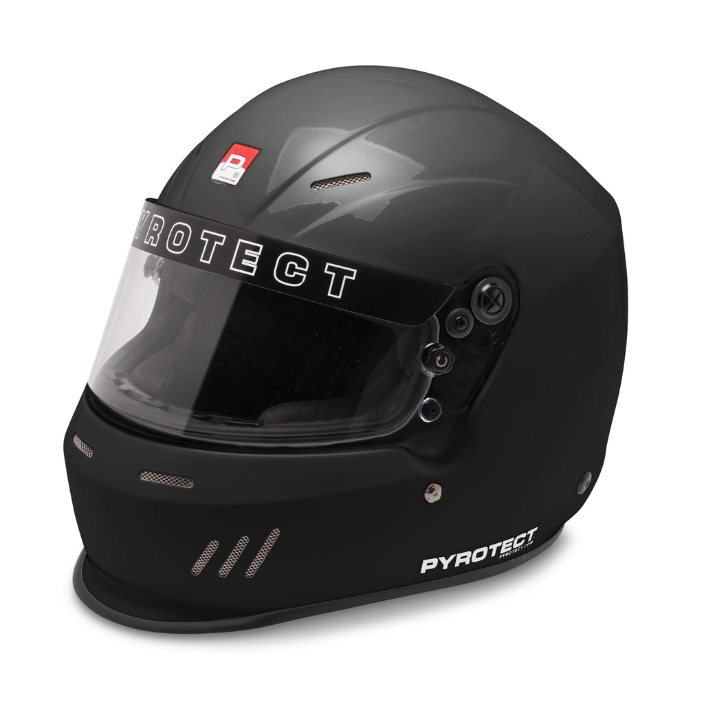 PYROTECT HB611420 Helmet Ultra Large Gloss Black Duckbill SA2020