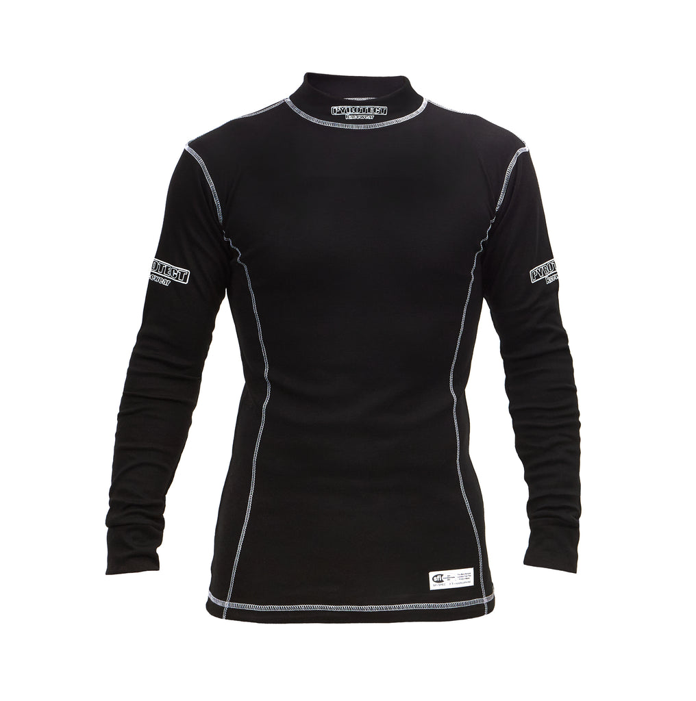 PYROTECT IT400420 Underwear Top Black Large SFI-1