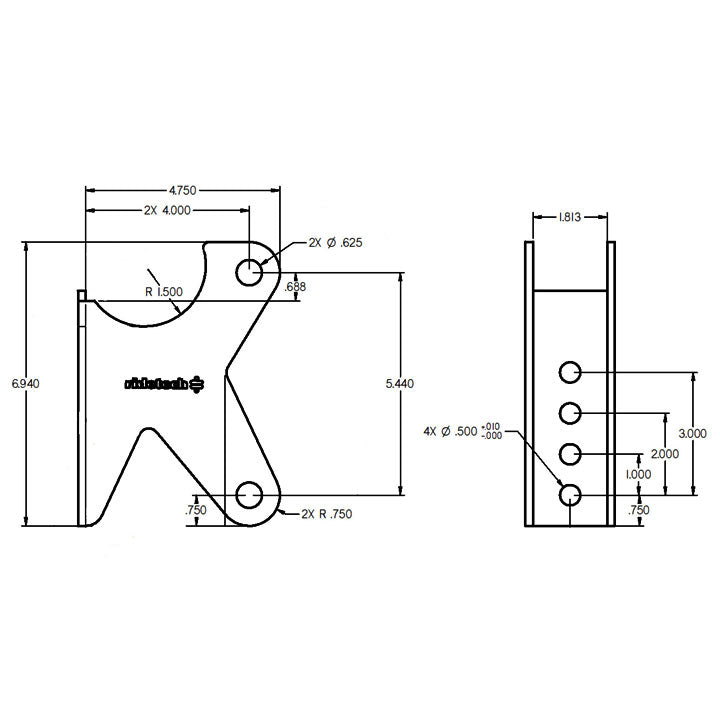 Parallel-4-Link-Axle-Bracket,-Uncoated.-For-3-Axle-Housing.