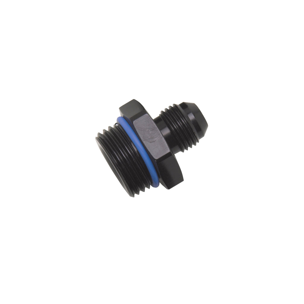 Performance--10-An-Male-Flare-To--8-Sae-Male-Port-Adapter-Fitting---Black-Anodized