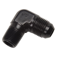 Load image into Gallery viewer, Performance--4-An-14In-Npt-90-Degree-Black-Flare-To-Pipe-Adapter