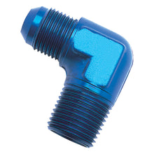 Load image into Gallery viewer, Performance--4-An-To-14In-Npt-90-Degree-Flare-To-Pipe-Adapter-(Blue)
