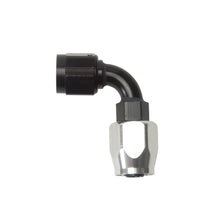 Load image into Gallery viewer, Performance--8-An-BlackSilver-90-Degree-Full-Flow-Hose-End
