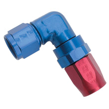 Load image into Gallery viewer, Performance--8-An-RedBlue-90-Degree-Forged-Aluminum-Swivel-Hose-End