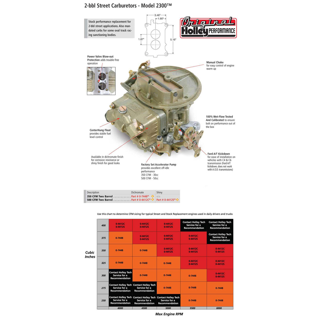 Performance-Carburetor-500Cfm-2300-Series