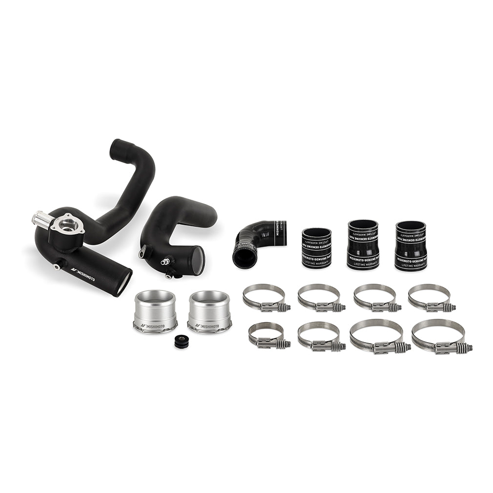 Performance-Intercooler-Pipe-Kit,-Ford-Bronco-2.3L-2021,-Micro-Wrinkle-Black