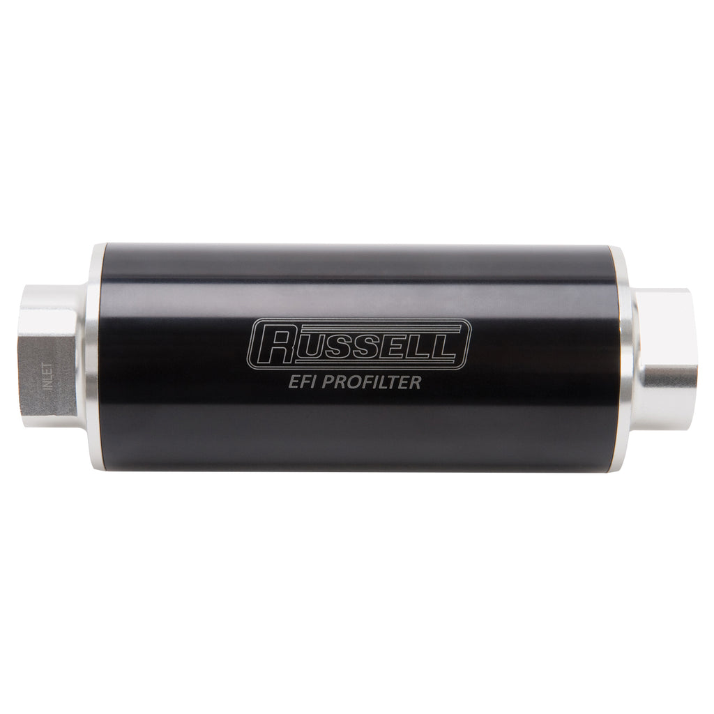 Performance-Profilter-Fuel-Filter-6In-Long-60-Micron--10An-Inlet--10An-Outlet---Black