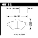 Hawk Performance HB182F.660 HPS Disc Brake Pad