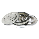 Trans-Dapt 2148 PERFORMANCE-Style Air Cleaner; 14 in. Dia; 2-1/8 in. Tall; Flat Base-CHROME