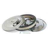 Trans-Dapt 2147 PERFORMANCE-Style Air Cleaner;14 in. Dia; 2-1/8 in. Tall; Recess Base-CHROME