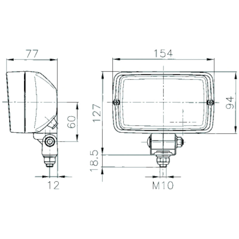 Picador-Work-Lamp-12V-H3-(Cr)-Retail-Clamshell
