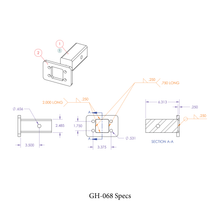 Load image into Gallery viewer, Pintle-Mounting-Plate-2.5-Shank-3K-Tw-21K-Towing
