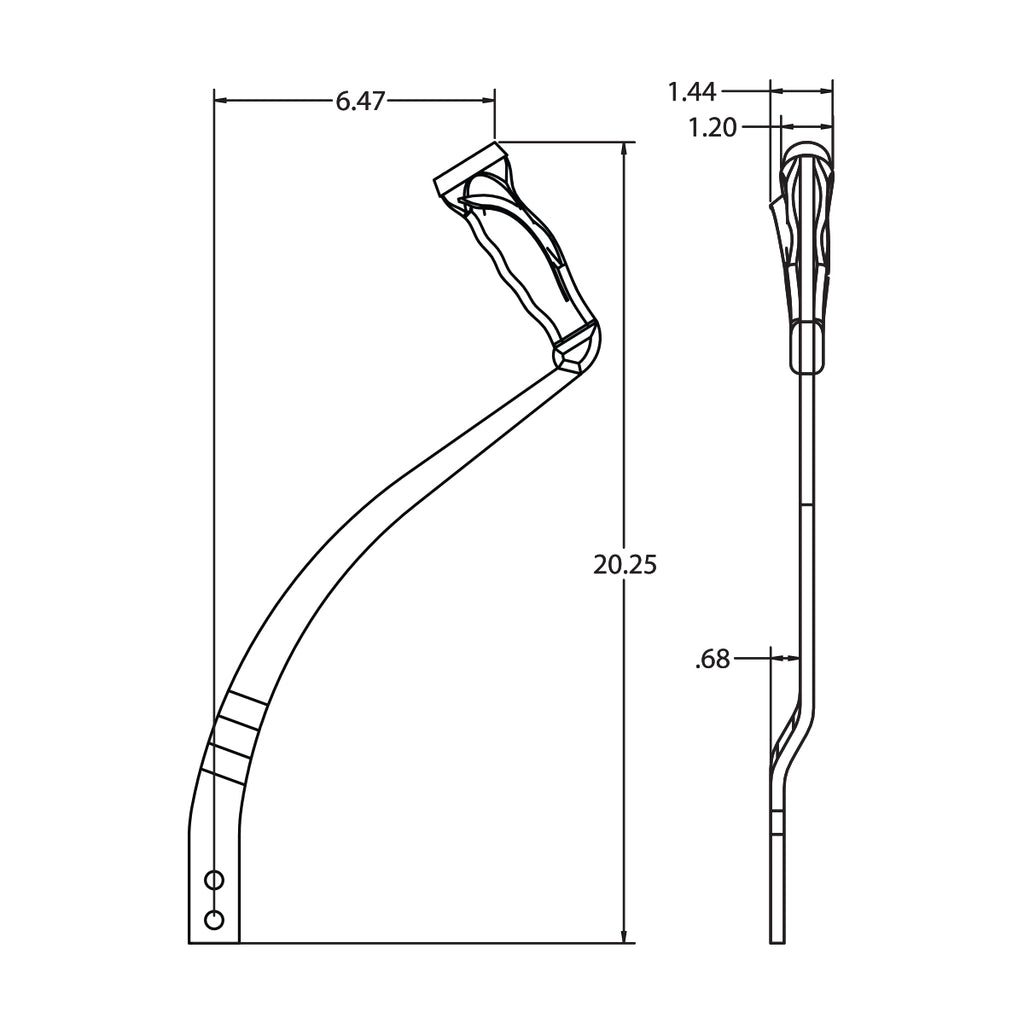 Pistol-Grip-Shifter-Stick-For-Mopar-B-Body