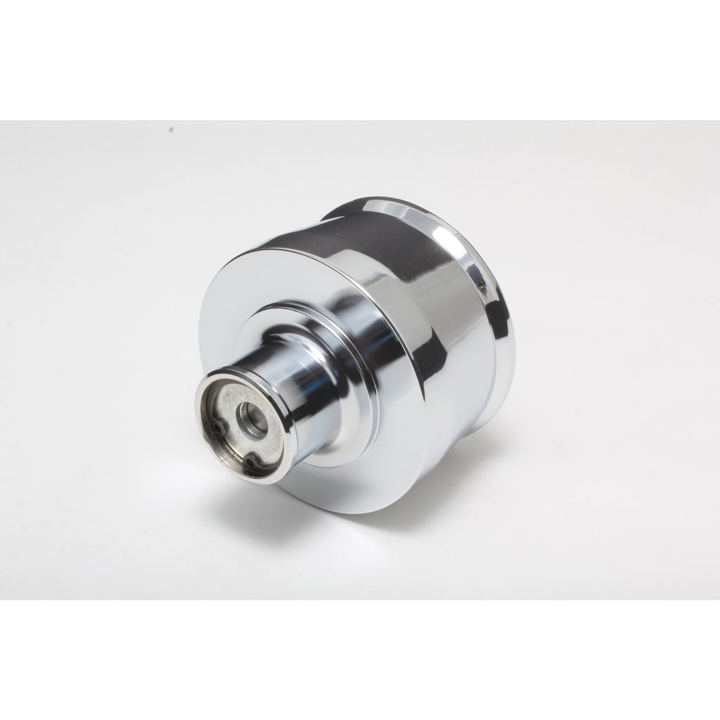 Plain-Aluminum-Pcv-Push-In-Breather;-Fits-Covers-With-1.25-In.-Holes-Chrome