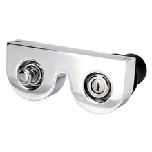 Load image into Gallery viewer, Polished-Dual-Column-Mount-With-Ignition-Key-And-12V-Accessory-Adapter