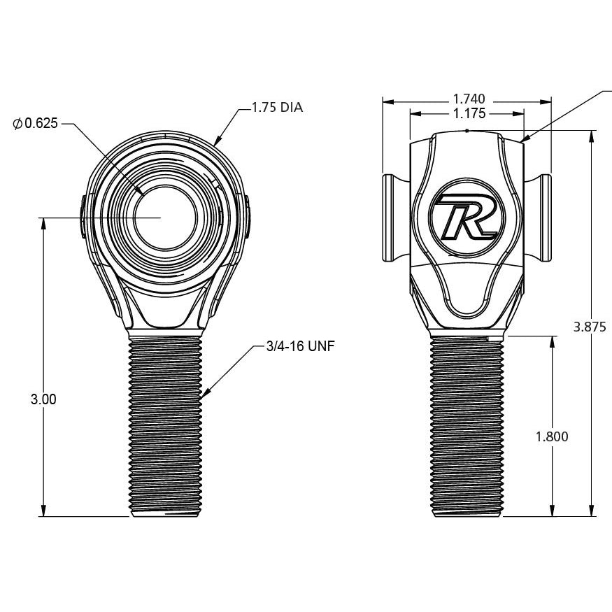 Polished-Rjoint-3416-Rh-X-58-Bolt-(Incl-Bearing-Spacers-For-1.75In-Spacing)