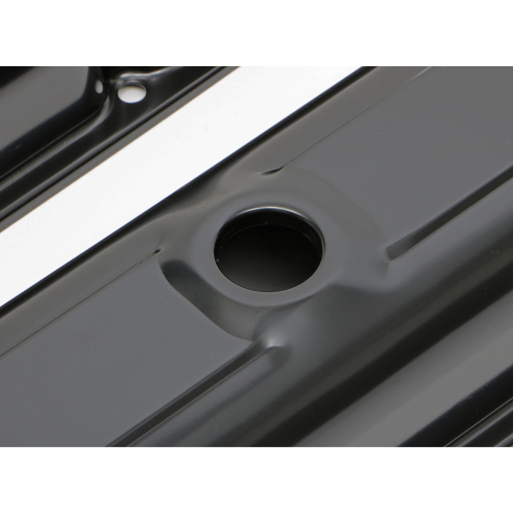 Pontiac-326-455-(59-79)-Steel-Valve-Covers;-Reproduction-Style--Black-Finish
