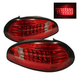 SPYDER 5007162 LED Tail Lights - Red Clear