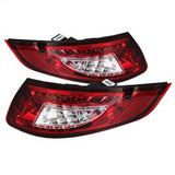 SPYDER 5037978 LED Tail Lights - Red Clear