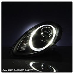 Porsche-Cayman-05-08-Headlights---Halogen-Model-Only---Black-Pro-Yd-P98705-Hid-Drl-Bk